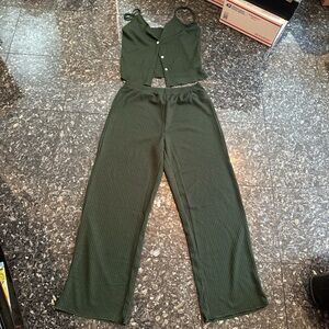 Green Women's 2 Piece Set